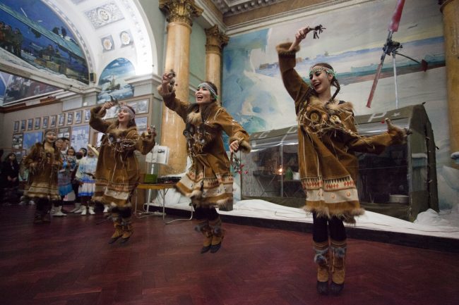Ночь музеев 2017 Музей Арктики и Антарктики национальные танцы