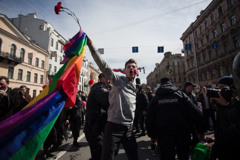 первомайская демонстрация первое мая задержание оппозиция лгбт