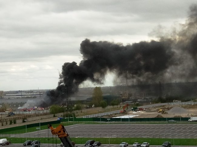 Пожар Московское шоссе