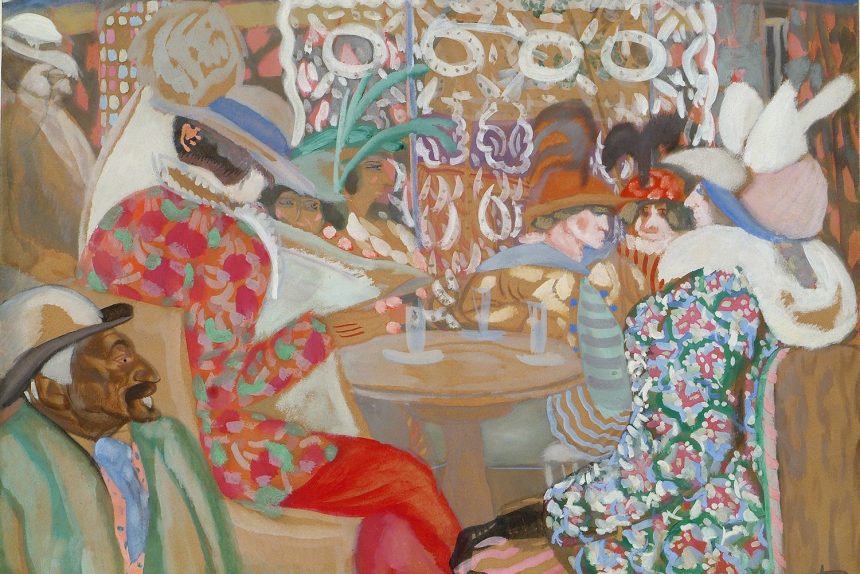 Борис Григорьев "Парижское кафе" 1913 год