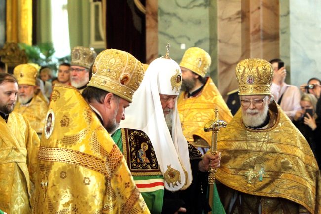 Патриарх Кирилл Петропавловский собор богослужение