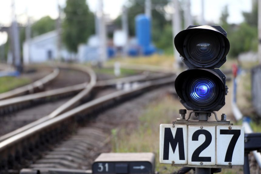 железная дорога железнодорожная станция нарвская семафор светофор