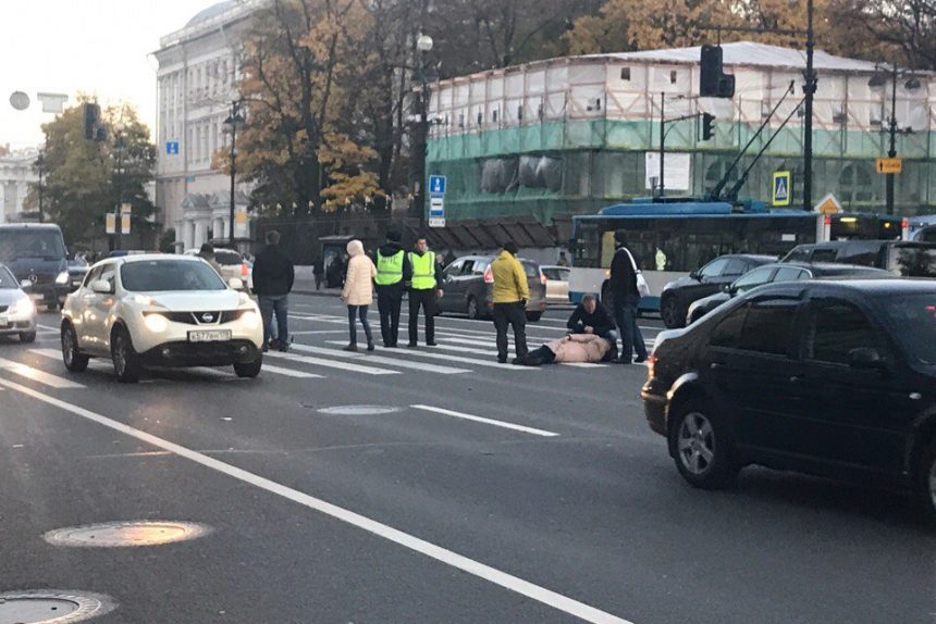 дтп невский проспект сбитые пешеходы