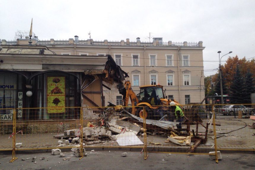 снос торгового центра загородный проспект витебский вокзал