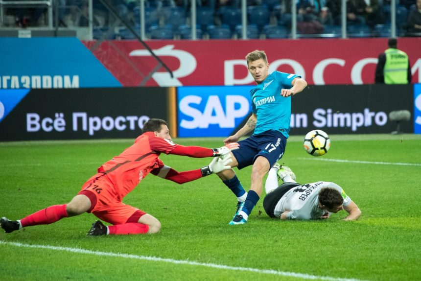 футбол Чемпионат России 2017/18, «Зенит» — «Тосно»