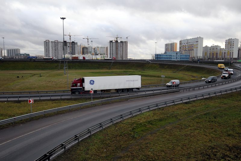 КАД кольцевая автомобильная дорога Московское шоссе развязка