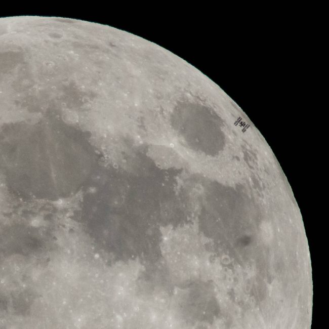 ISS Lunar Transit