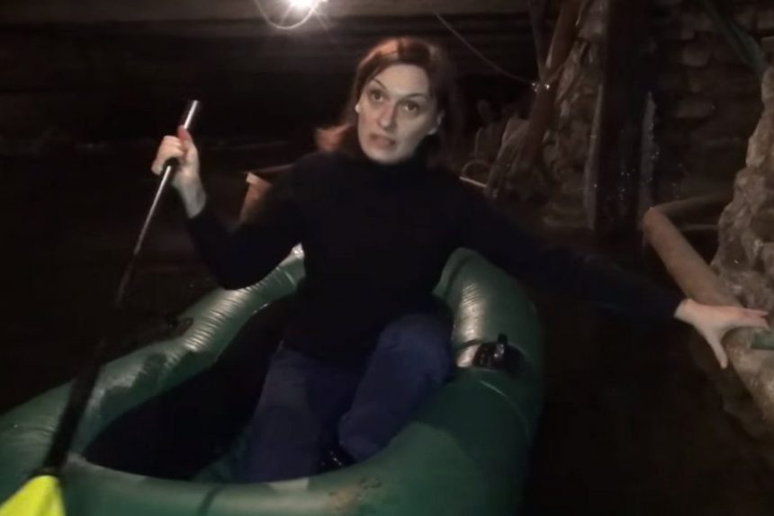 на лодке по подвалу Наталья Давыдова