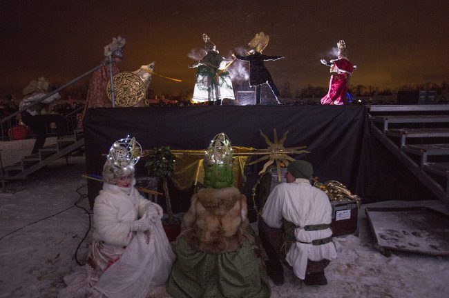 Зимний вечер света Царское село костюмированные артисты