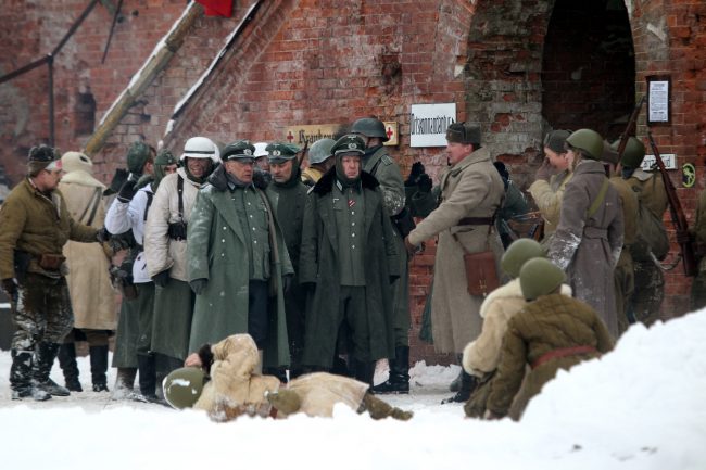 реконструкция Сталинградская битва Красная Армия захват штаба пленение фельдмаршала Паулюса
