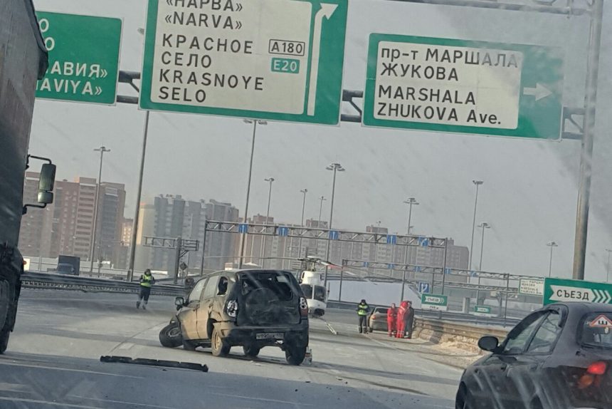 дтп авария столкновение кольцевая автодорога КАД