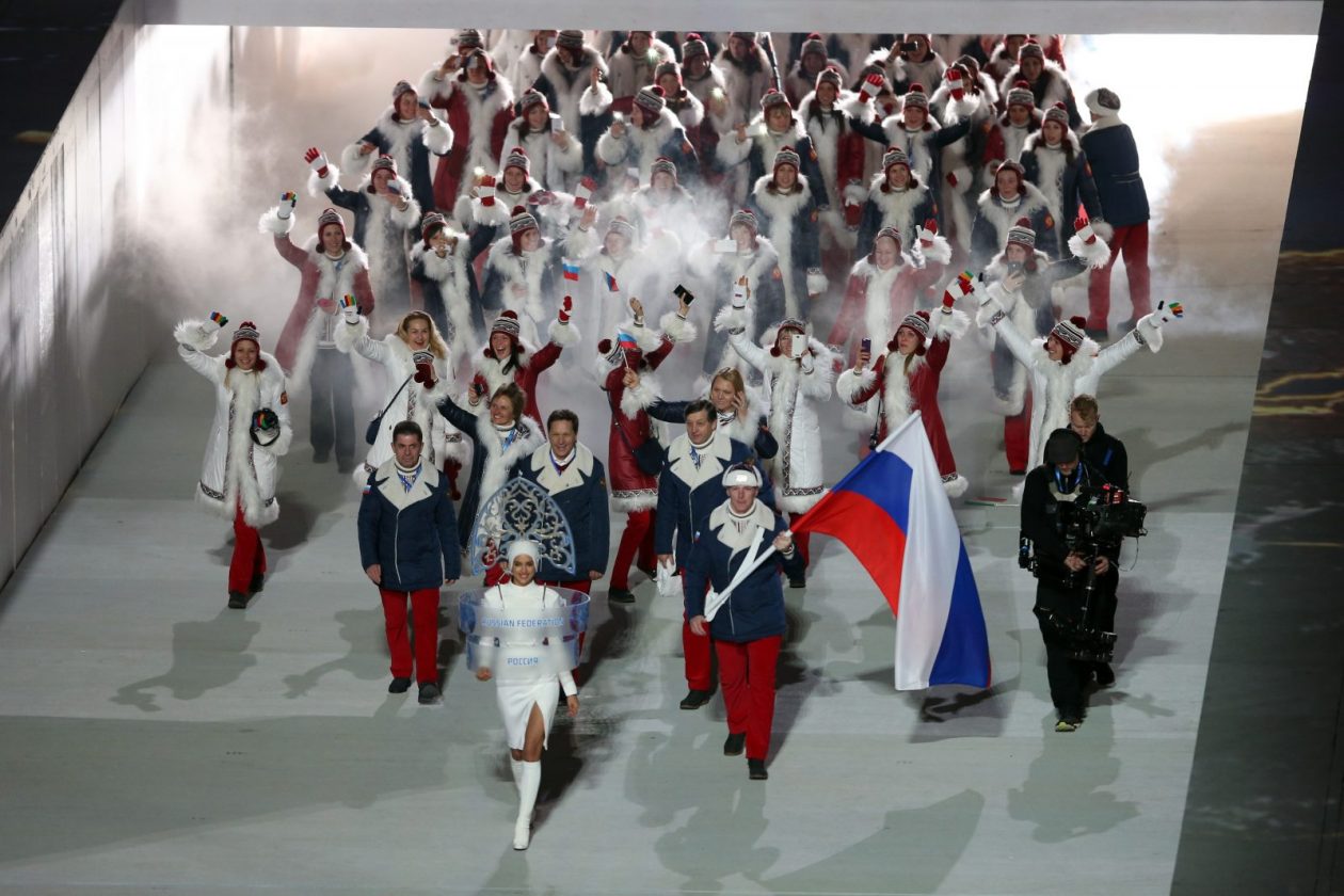 Церемония открытия Олимпийских игр в Сочи 2014 выход сборной России