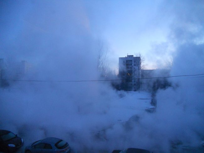 прорыв трубы теплоснабжения пар улица Танкиста Хрустицкого