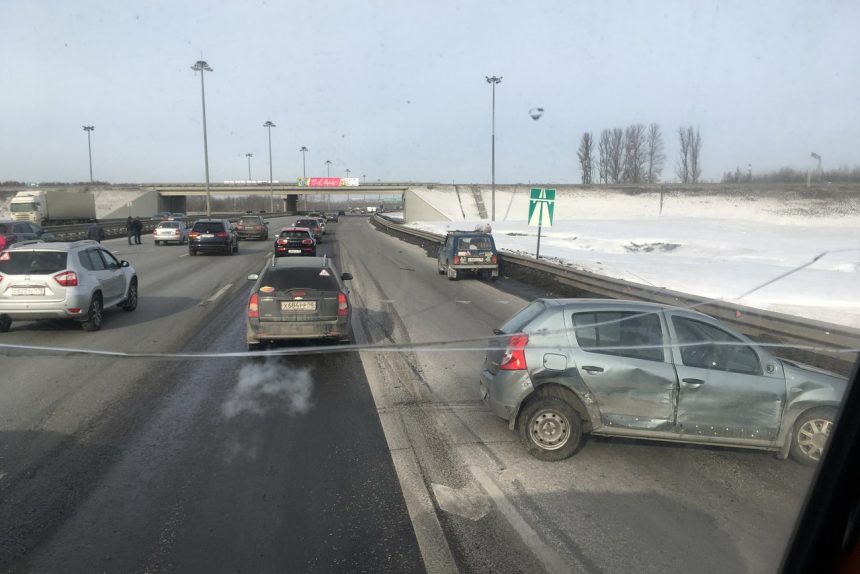 дтп авария столкновение кад кольцевая автодорога