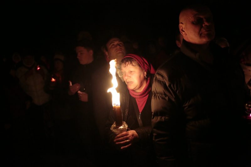 пасха прибытие благодатного огня