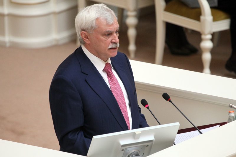 губернатор Георгий Полтавченко отчёт в Законодательном Собрании