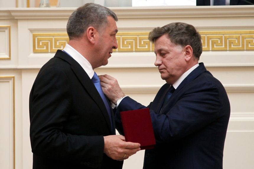 спикер Законодательного Собрания Вячеслав Макаров вице-губернатор Игорь Албин