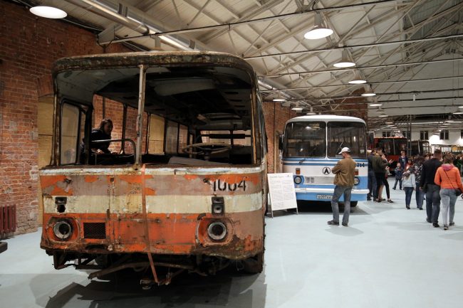 Ночь музеев 2018 музей автобусов автобус лаз 695 реконструкция реставрация