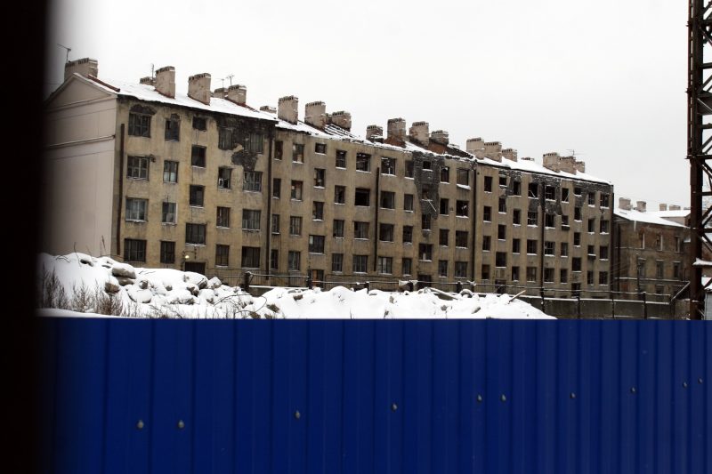 заброшенное расселённое здание Обводный 118Б
