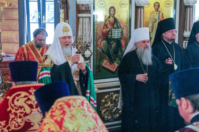 Патриарх Кирилл освящение храма в Левашово