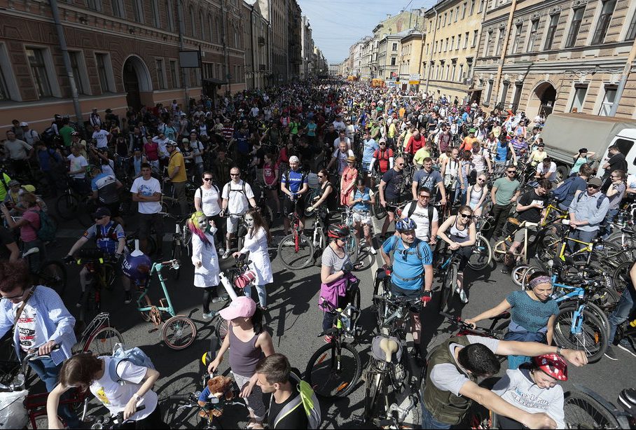 велосипеды велопарад день города