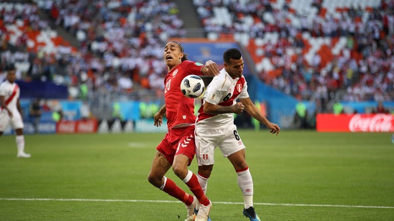 Чемпионат мира по футболу ЧМ-2018 матч Перу Дания Юсуф Юрари Поулсен