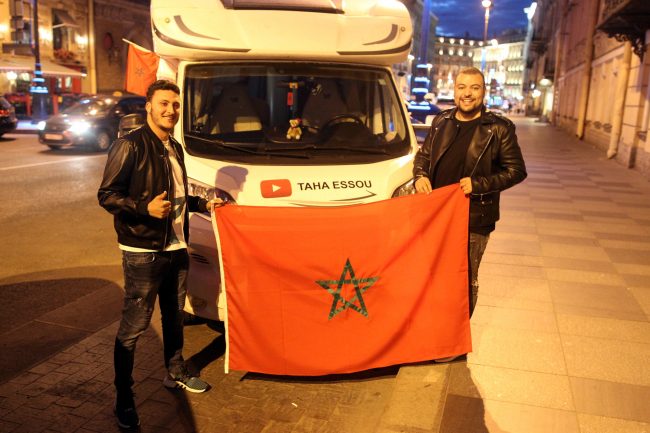 фургон Fiat марокканские болельщики фанаты ЧМ-2018