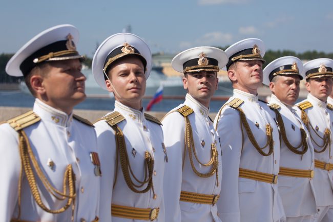 день ВМФ главный военно-морской парад офицеры