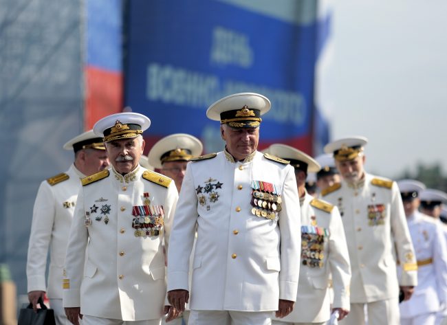 репетиция главного военно-морского парада день ВМФ моряки офицеры