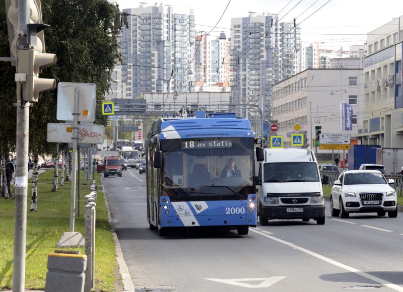 троллейбус 18 электробус общественный транспорт