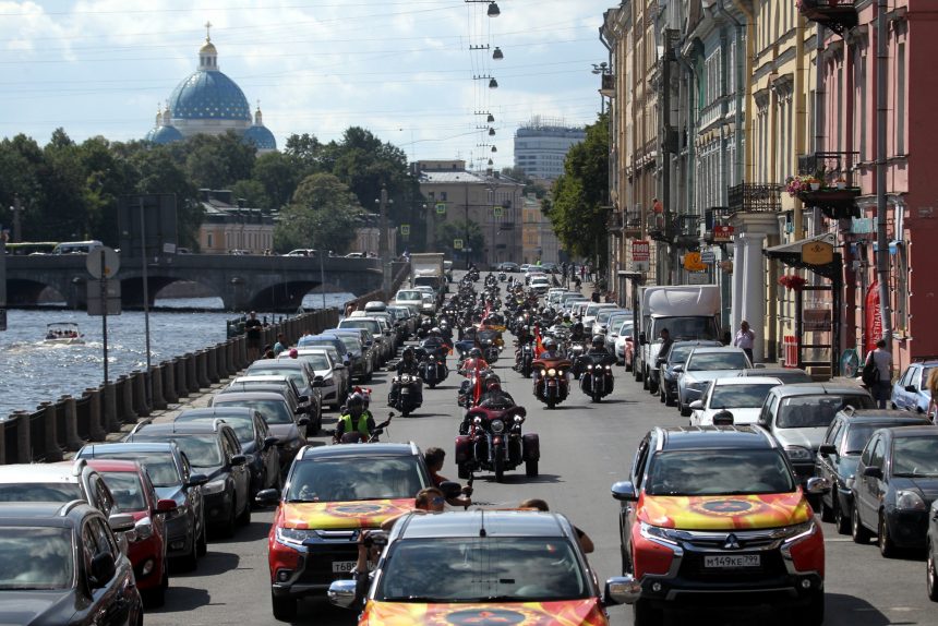 мотопробег мотофестиваль Harley Days мотоциклисты байкеры набережная Фонтанки