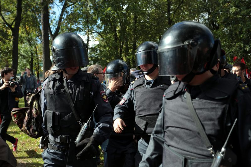 митинг против повышения пенсионного возраста акция протеста полиция ОМОН