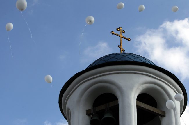 день памяти жертв Беслана Малоохтинский парк церковь успения пресвятой богородицы