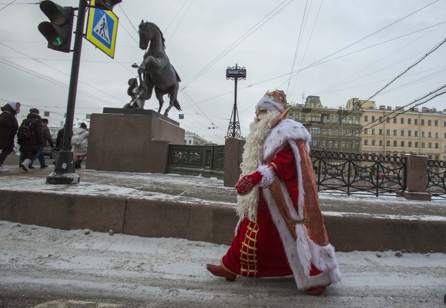 Всероссийский Дед Мороз Аничков мост