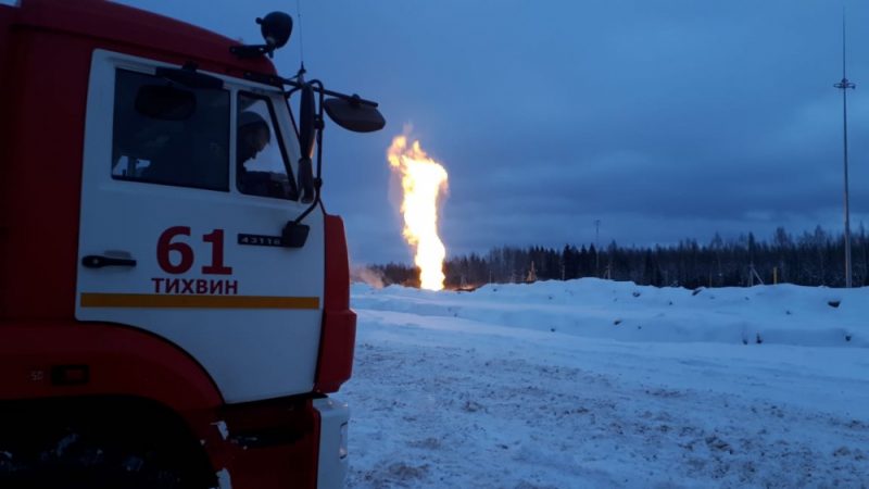 взрыв газопровода Тихвинский район