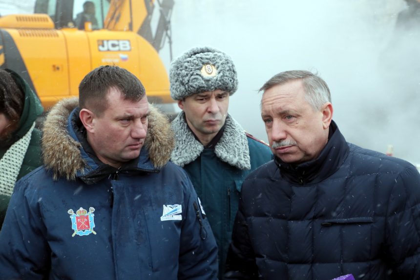 Беглов МЧС прорыв теплотрассы