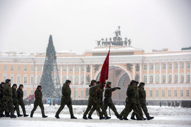 репетиция парада ко дню снятия блокады 27 января солдаты армия