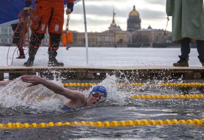 Кубок Большой Невы 2019 зимнее плавание спорт