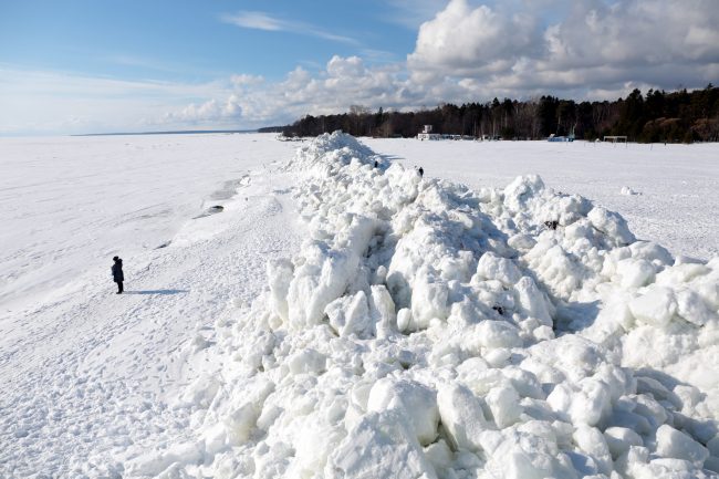 торосы лёд финский залив