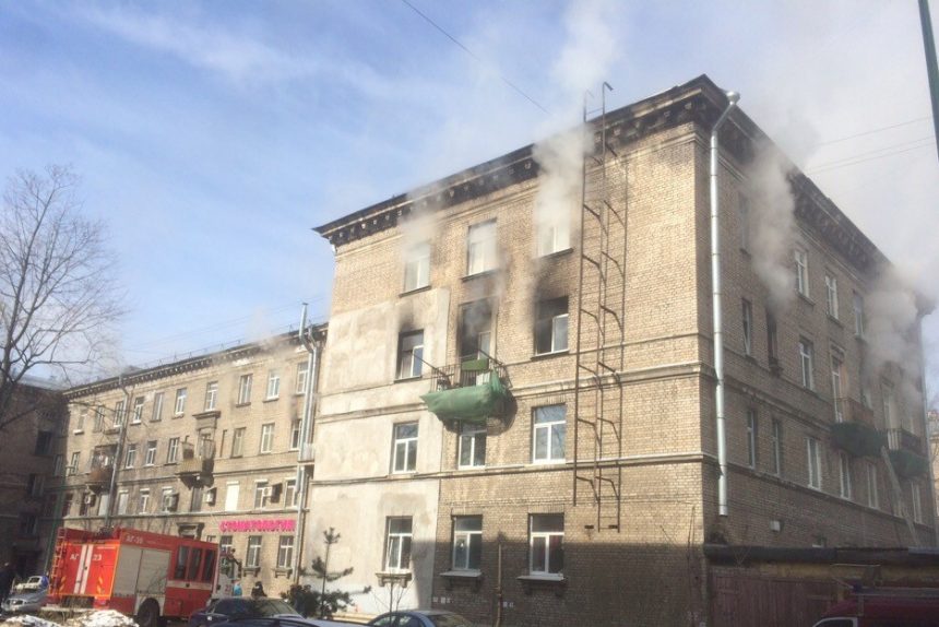 Пожар на Сестрорецкой улице