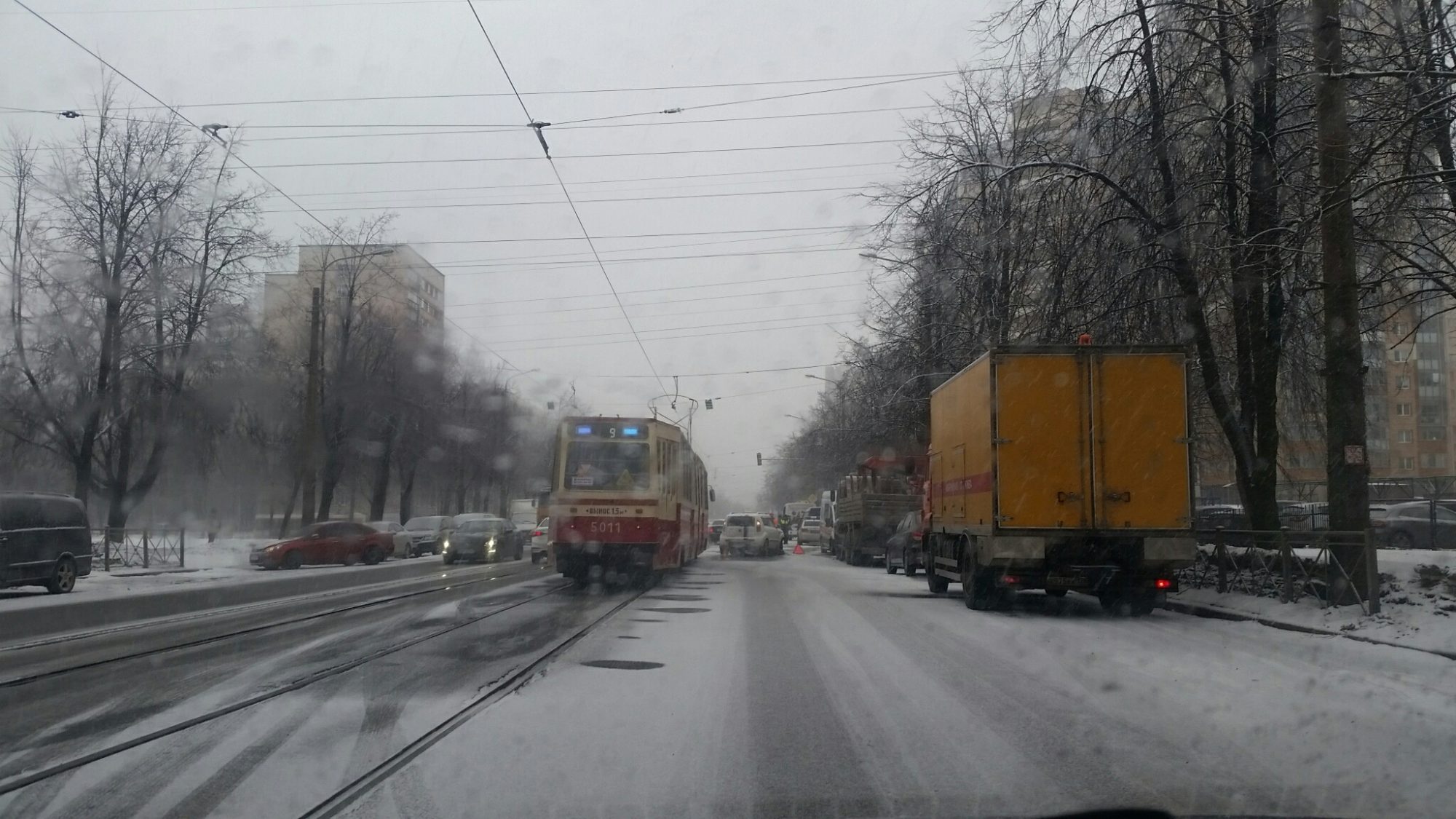 авария, голодед, снег