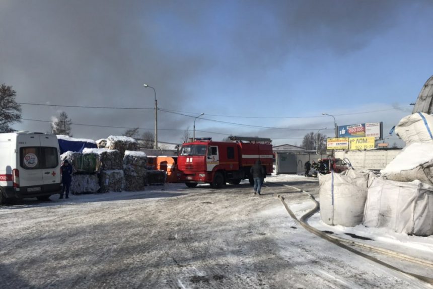 пожар митрофаньевское шоссе сортировка мусора