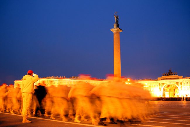 парад Победы репетиция военные армия Дворцовая площадь