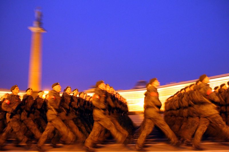 парад Победы репетиция военные армия Дворцовая площадь