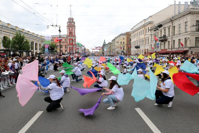 день города Невский проспект парад физкультурников