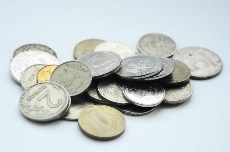 монета, деньги, мелочь, рубль