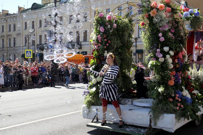 фестиваль цветов мыльные пузыри