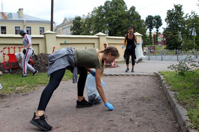 плоггинг уборка мусора улица Циолковского