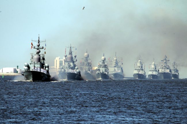 репетиция парада день ВМФ военно-морской флот корабли