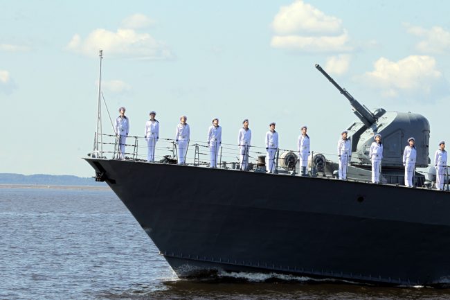 репетиция парада день ВМФ военно-морской флот ракетный корабль Чувашия